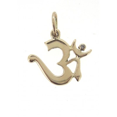 Om Pendant with Diamond